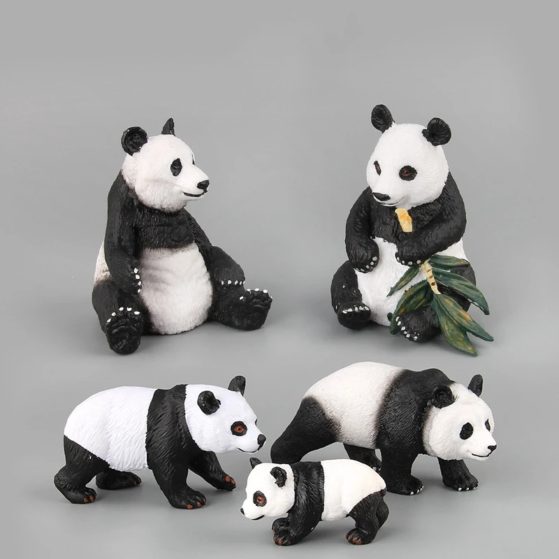 Детская имитация дикой панды маленькая прочная пластиковая Рождественская