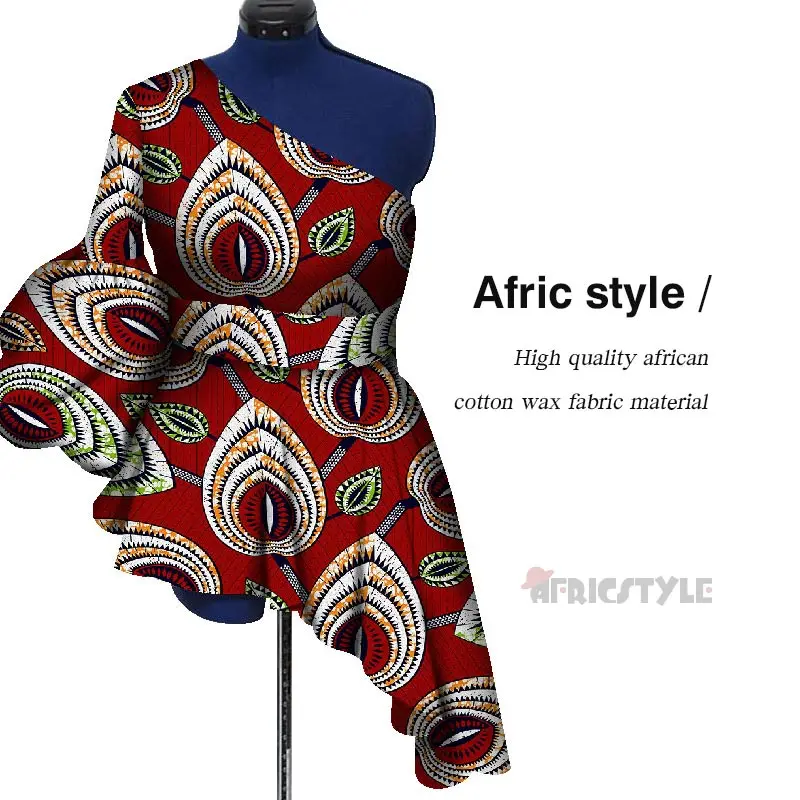 Женская африканская одежда, африканские топы с поясом Bazin Riche, сексуальная женская одежда, платья WY5345