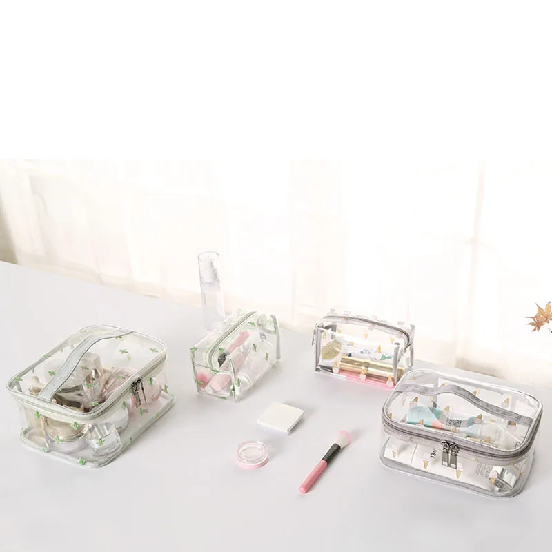 Косметичка женская водонепроницаемая прозрачная из ПВХ | Багаж и сумки
