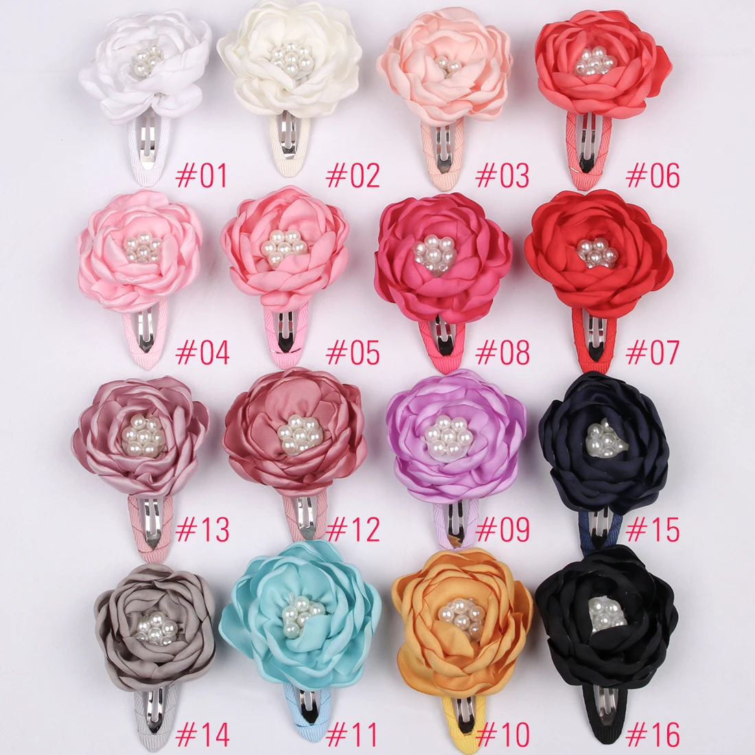 baby flower hair clips