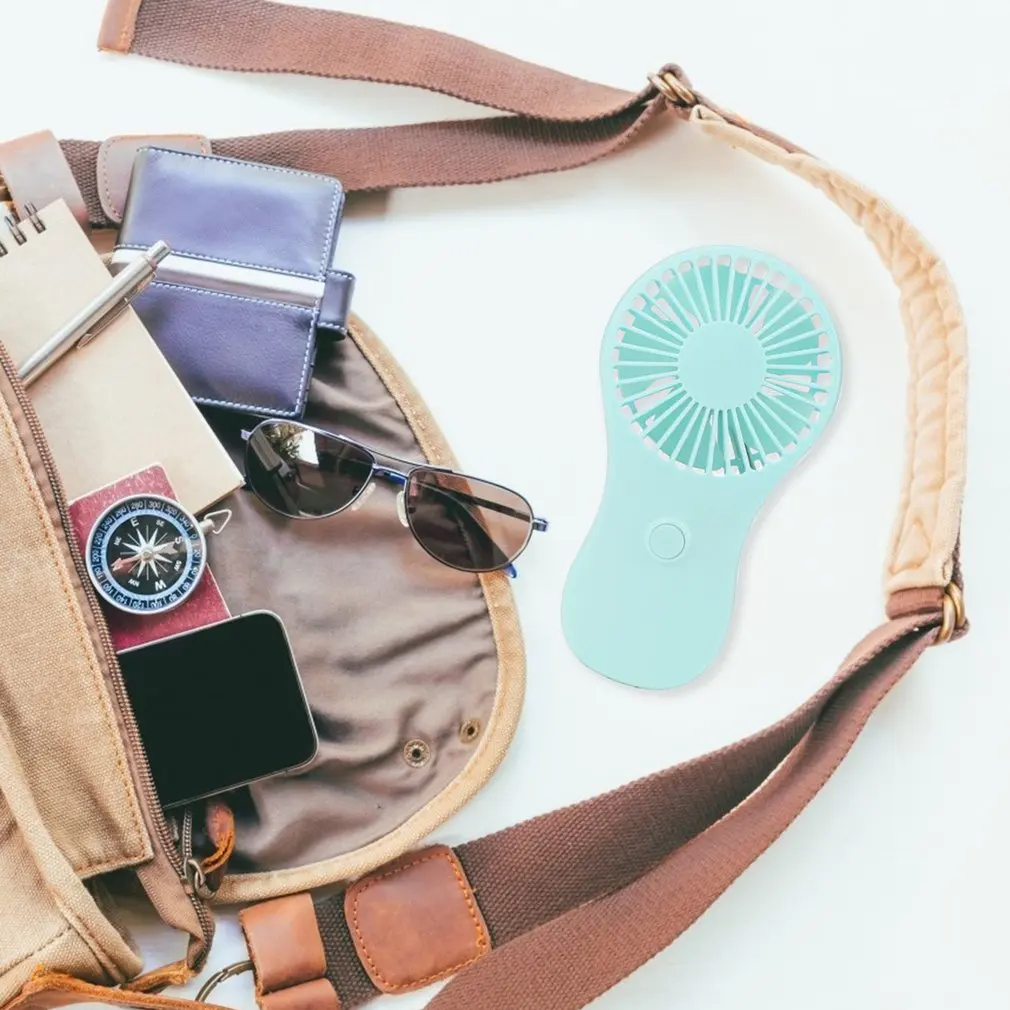 Lightweight Travel Fan Mini Pocket Fan Powered By Battery For Cooling Ventilation 2 Speed Setting Lanyard