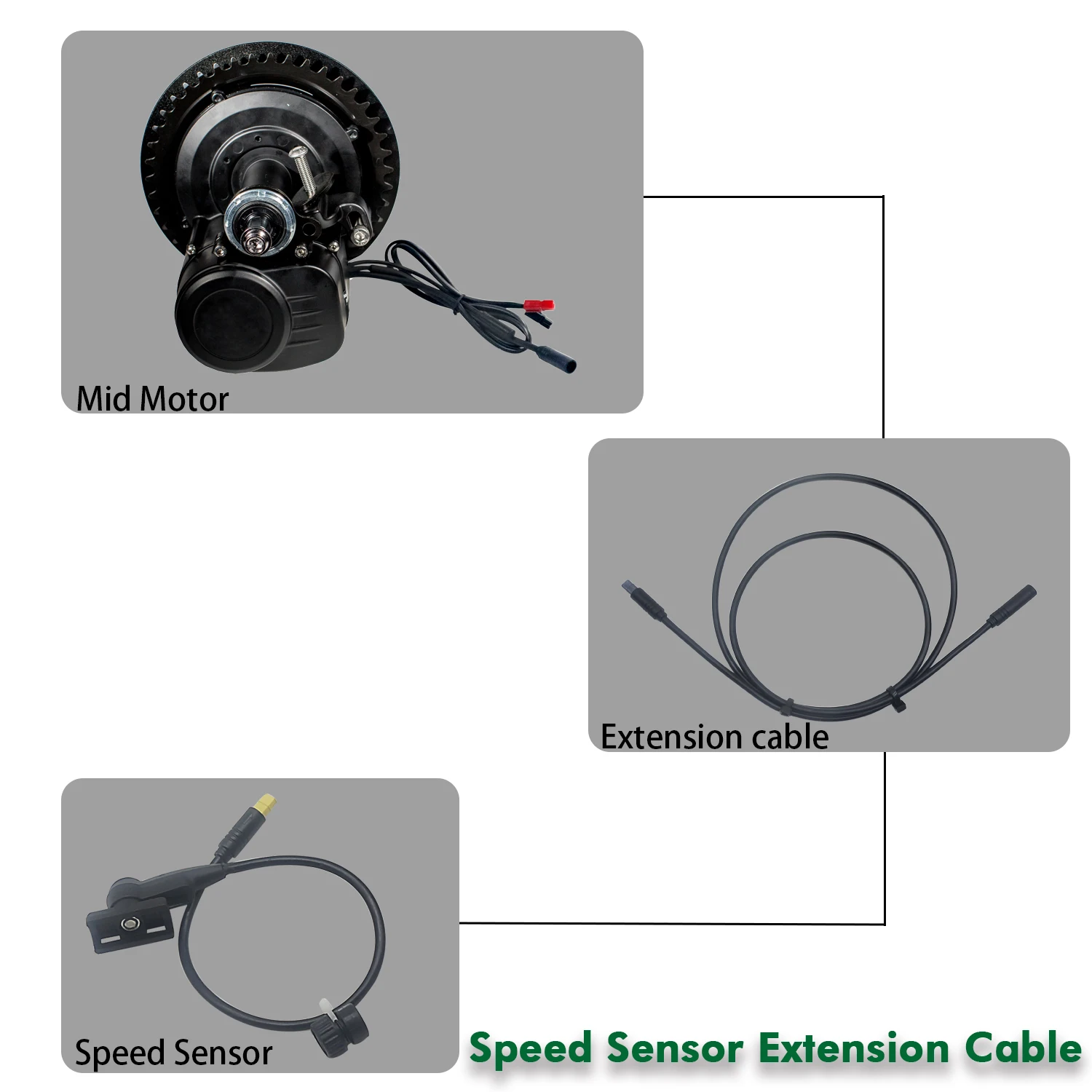 Speed Sensor Extension Cable For Tongsheng Tsdz2 Mid Drive Motor Electric Bike