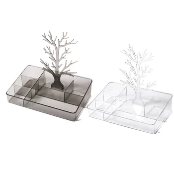 

Jewelry Storage Box Makeup Lipstick Rack Tree Bathroom Accessories
