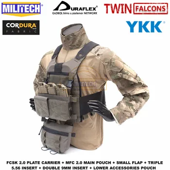 

MILITECH TW FCSK 2.0 Slickster Ferro Tactical Plate Carrier Loadout Set Deal With MFC 2.0 Main Pouch And Lower Accessories Pouch