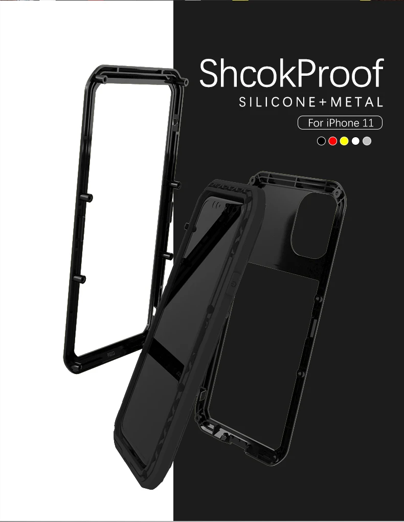 360 Полное покрытие для Apple iPhone 11 Pro Max чехол противоударный стеклянный металлический бронированный чехол для iPhone XI Max XIR XR X Алюминиевый корпус