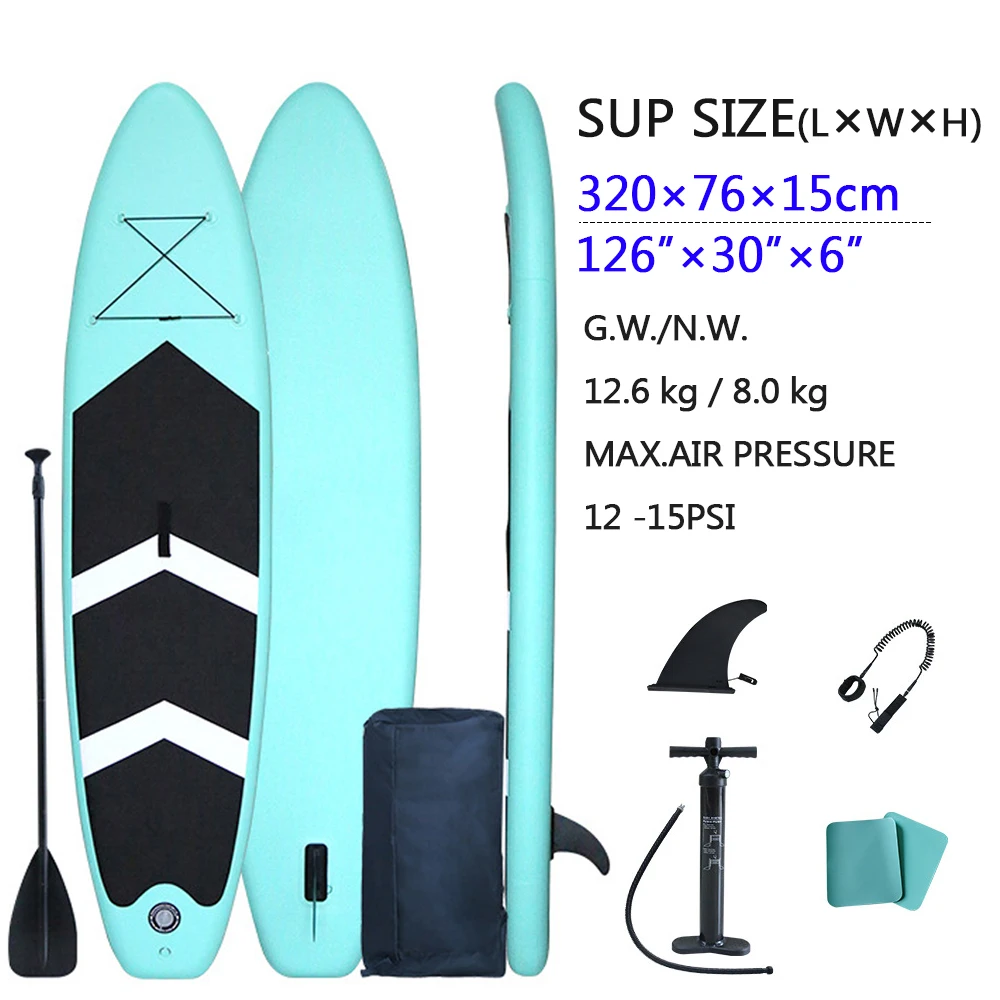 320cm sup board Mint 10'5" Inflatable SUP Paddle Boards Surfboard Surf Ski Stand ISUP Paddle for Water Sport|Surfing| - AliExpress