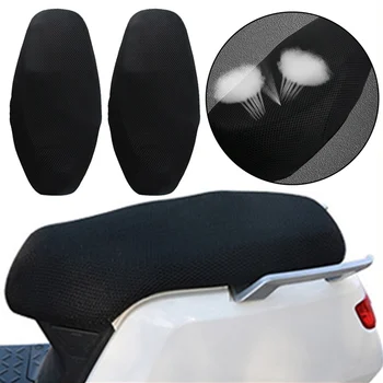 

3D Motorcycle Electric Net Seat Cover Cooling Protector Durable Black Sun Protection Waterproof Insulation Cushion Cover S-XXXL