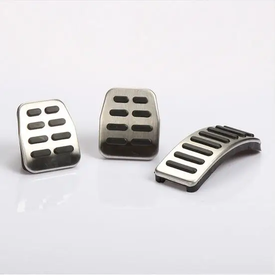 Новые педали из нержавеющей стали для VW SEAT Golf 3 4 Polo 6N 9N Beetle Audi TT Pedale для SKODA Octavia Ibiza Fabia A1 A2 A3 GTI - Название цвета: MT