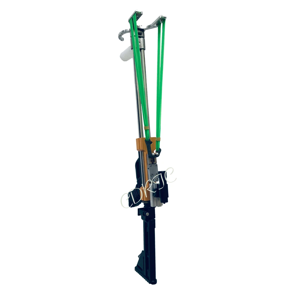 

New Longwei Rifle Slingshot Hunting Catapult Powerful Stainless Slingshot For Hunting Shooting Semi-automatic use Arrows&40BB