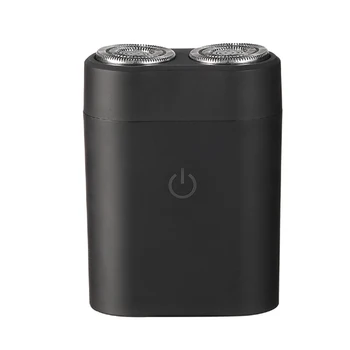 

Double Blade Face Care Mini Portable Trimming Easy Clean Floating Cutting USB Rechargeable Beard Shaving 2 Electric Razor