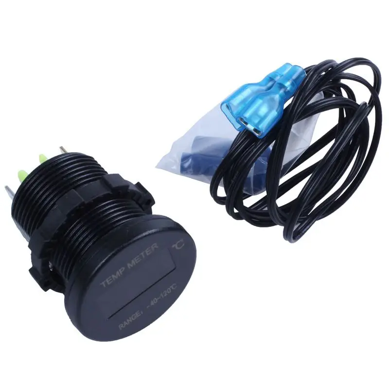 ELEG-Mini OLED экран DC V/24 v Цифровая панель-40~ 125 градусов Цельсия измеритель температуры аксессуары термометр для автомобильных мотоциклов