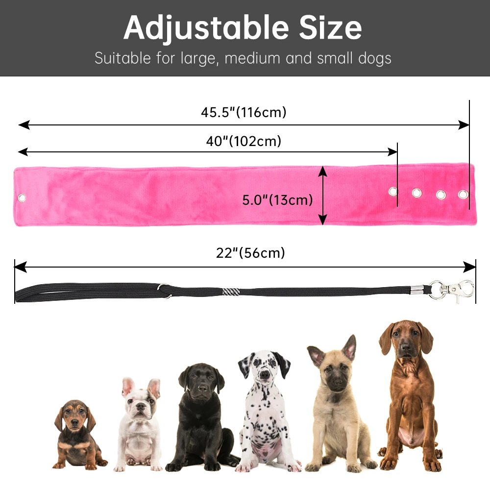 Pet Supplies Dog Grooming Belly Strap Bathing Band Pet Dogs Grooming Table Arm Bath Restraint Rope No-Sit Pet Haunch Holder fancy dog collars