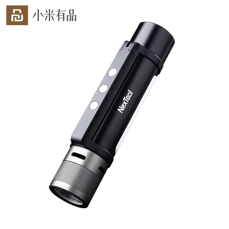 

New Arrival Youpin 6-in-1 1000lm Dual-light Zoomable Alarm Flashlight USB-C Rechargeable Power Bank Searching Torch for Camping