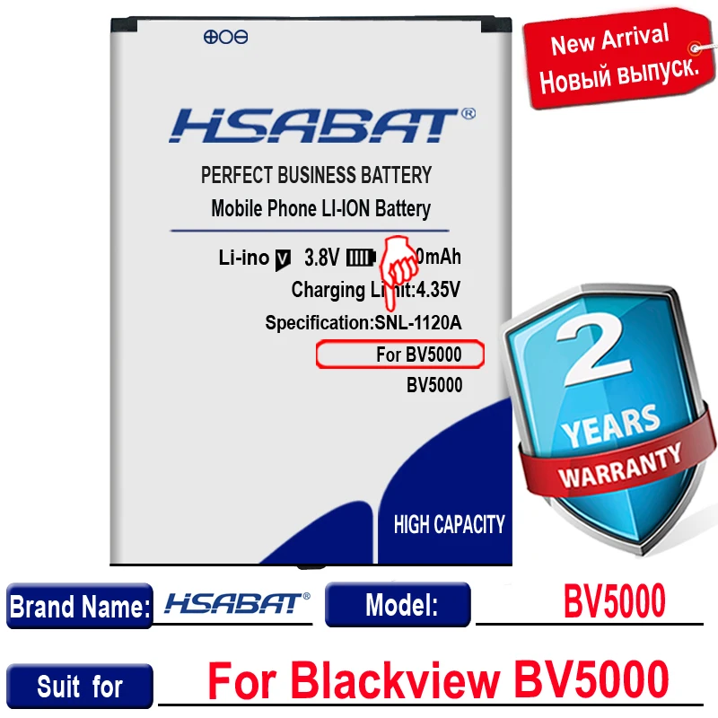 HSABAT Топ бренд 100% новейший 6100mAh BV5000 Аккумулятор для Blackview аккумулятор|Аккумуляторы