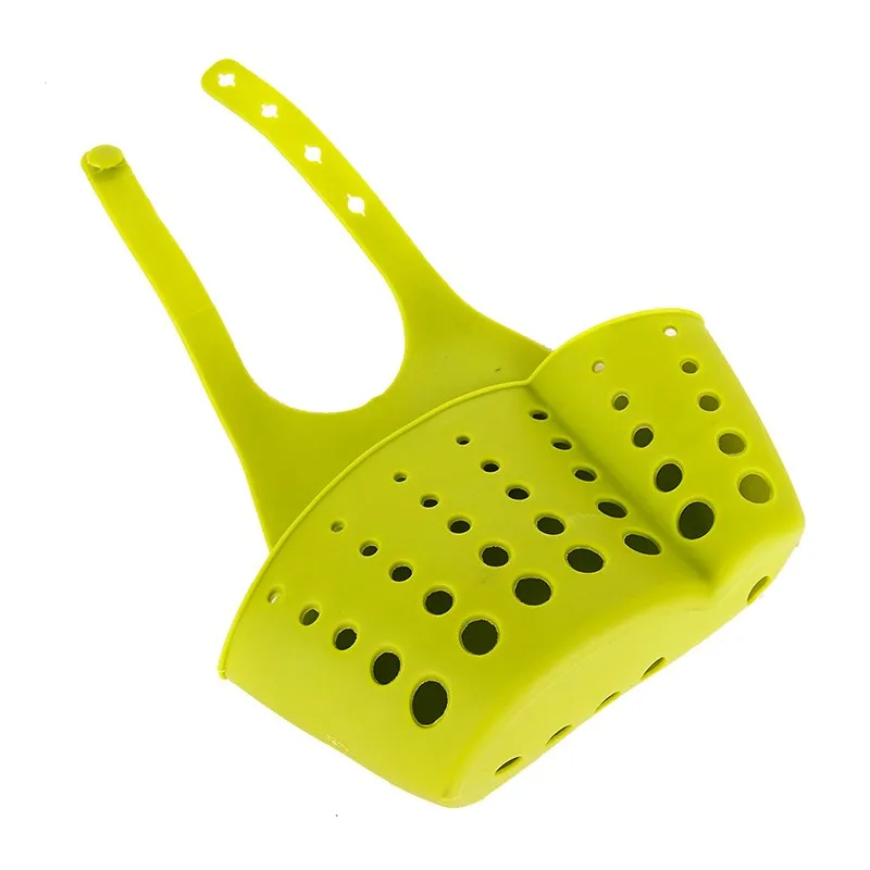 

Kitchen Bathroom Sink drain rack Sponge storage hanging basket PVC Shelving Drain Faucet Storage Pail shelf 4 Colors ZP073017