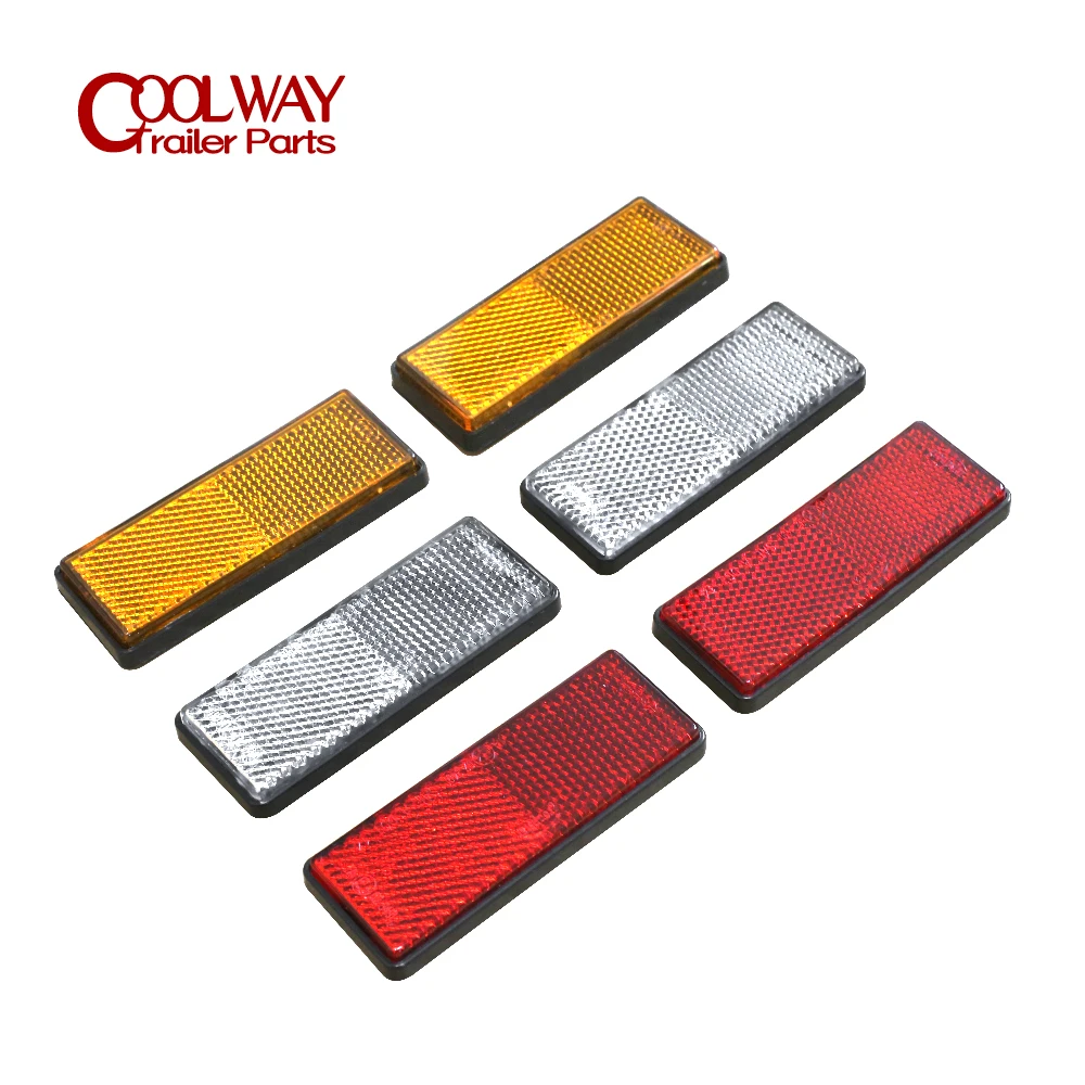 Trailers Truck Caravan Round Reflector Amber Red White 88.6x34.6mm E4 Approved SAEDot Tape Accessories Parts elves 3d printer parts magnetic print bed tape 235x235 310x310mm heatbed sticker hot bed build plate surface flex plate