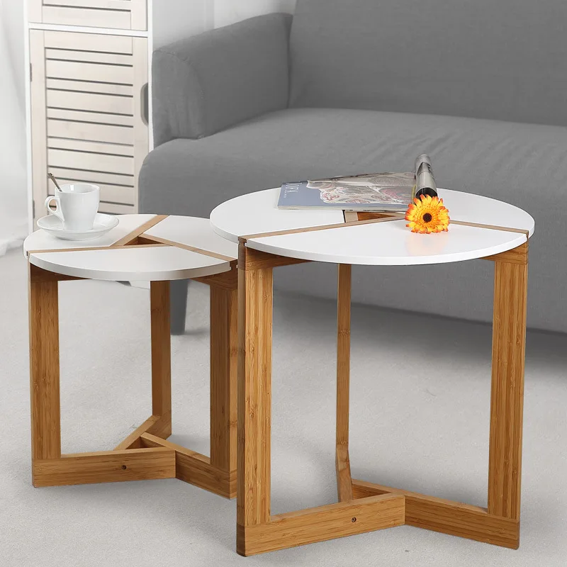 

European Style Furniture Simple Fashion round Table Living Room Coffee round Table Hotel Small Table Northern European-Style Tea