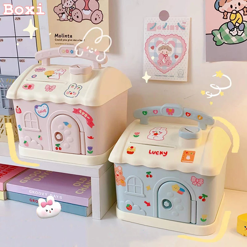 子供と大人のためのロックとキー付きの貯金箱 かわいい 貯金箱 誕生日プレゼント 貯金箱 Aliexpress