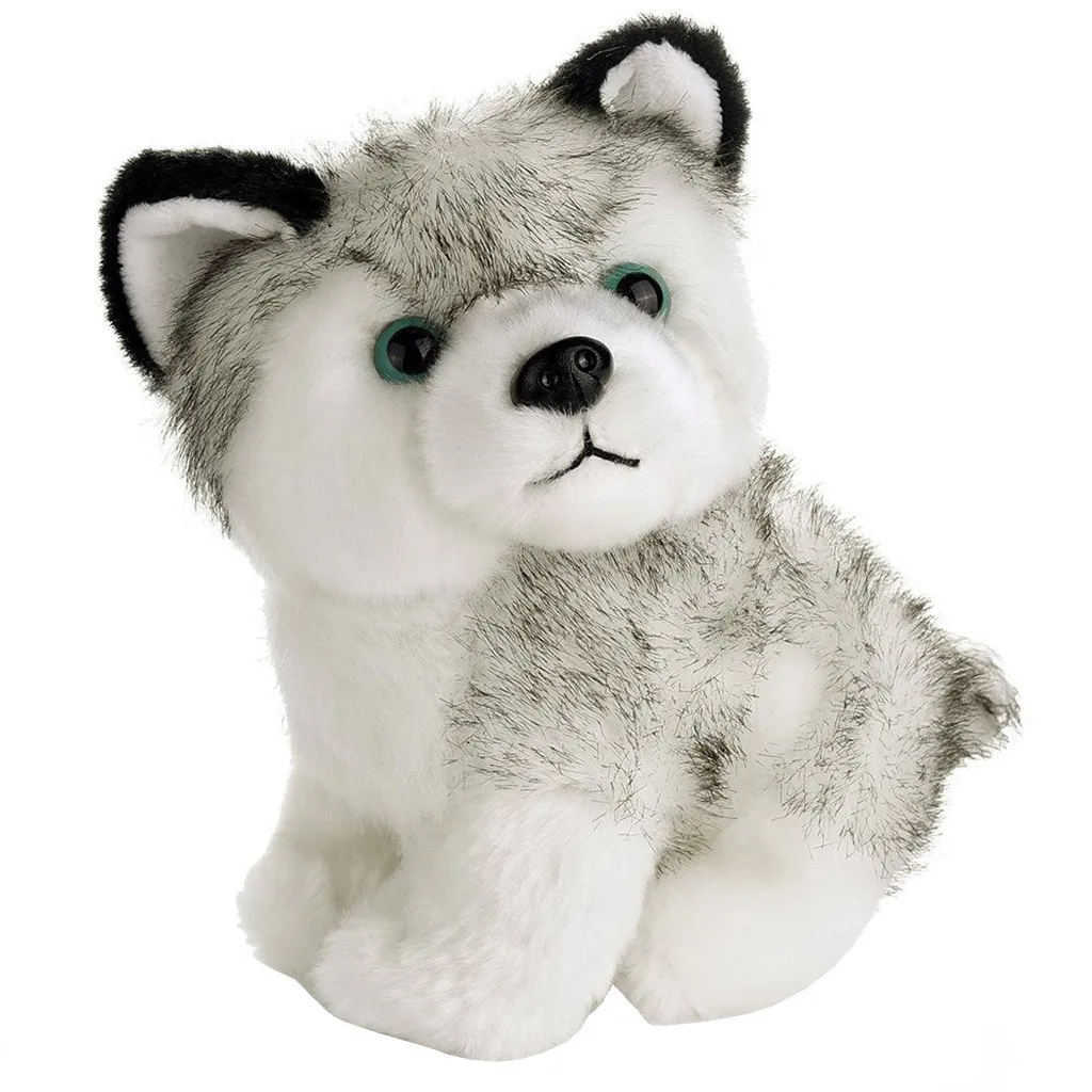 Cute Siberian Husky Dog Plush Toy Soft Kawaii Animal Cartoon Pillow Lovely Gift Suffed Doll for Christmas Gift #B