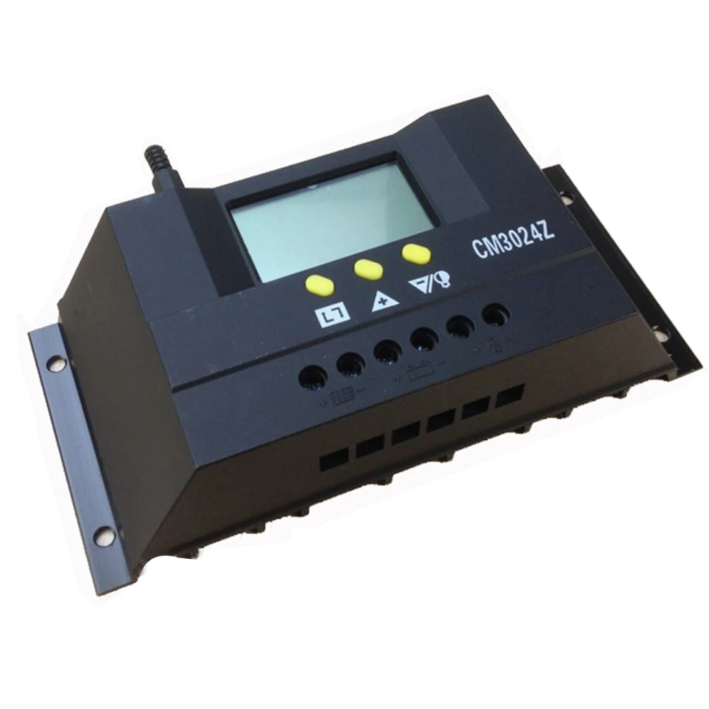 CM3024Z 12 В/24 В 30A напряжение pwm генетатор Солнечный контроллер регулятор режим зарядки ЖК-разъем