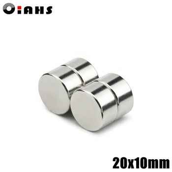 

2pcs 20x10mm Super Powerful Strong Bulk Small Round NdFeB Neodymium Disc Magnets Dia 20mm x 10mm N35 Rare Earth NdFeB Magnet