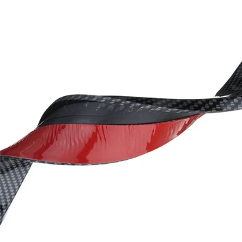 

2x5.5cm/1.5M Rubber bumper​ Fender Flare Wheel Eyebrow Trim Protector Lip Carbon Fiber Color For most cars