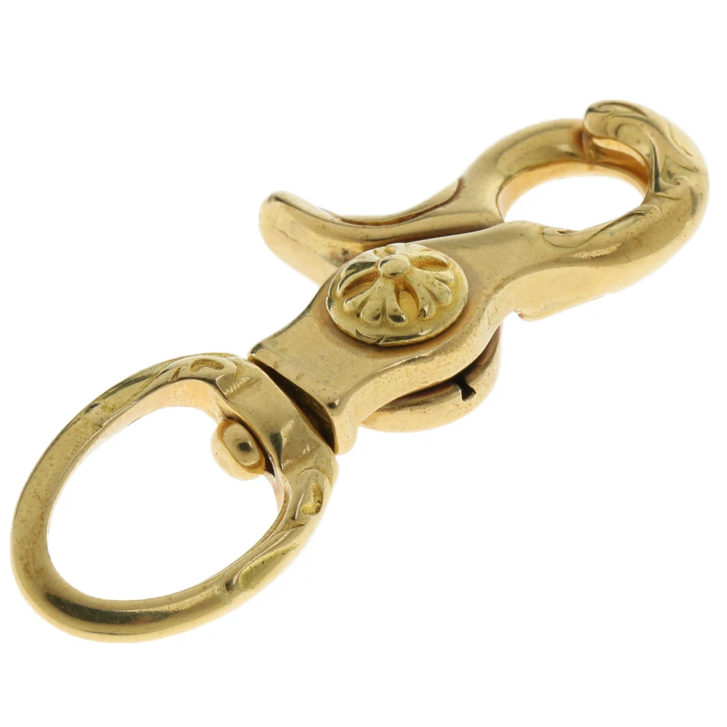 Metal Brass Swivel Lobster Clasp Snap Hook Keychain Key Ring straps for Handbag Jewellery Findings
