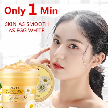 

LAIKOU Face Exfoliating Gel Facial Scrubs Face Peeling Cream Camomile Shrink Pores Removal Blackhead Cleans pores gently 120g