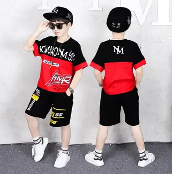 

Baby Boy Clothing Sets Shirt + Shorts 2020 Summer Children's Clothes Boys Fashion Sports Clothing Suit Hiphop 5 6 8 10 12 years