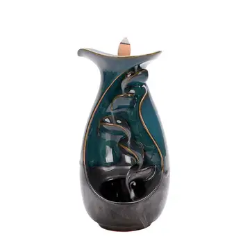 

Multi-layers Backflow Ceramic Incense Burner Table Ornament Sandalwood Incence Burner Buddha Censer Cone Holder Craft Home Decor