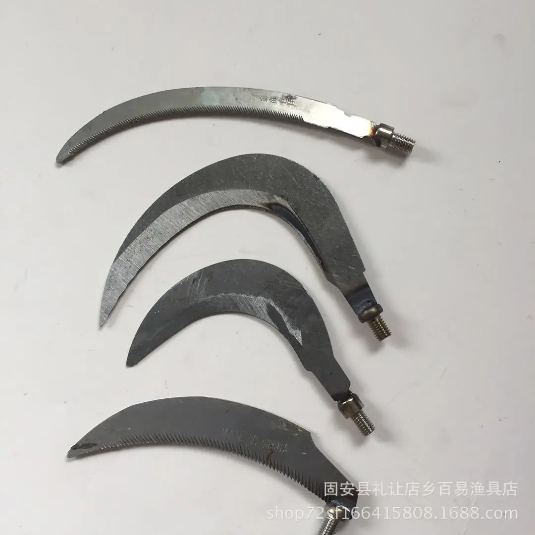

Angling Supplies Stainless Steel Sickle Aquatic Plants Knife Fishing Mower Knife Compatible Fishing Rod Landing Net Head