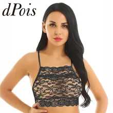Женское сексуальное нижнее белье, регулируемые бретельки, прозрачные цветочные кружева с вырезами на спине, тонкий жилет, укороченный топ, топы, кружевной бюстгальтер, топы