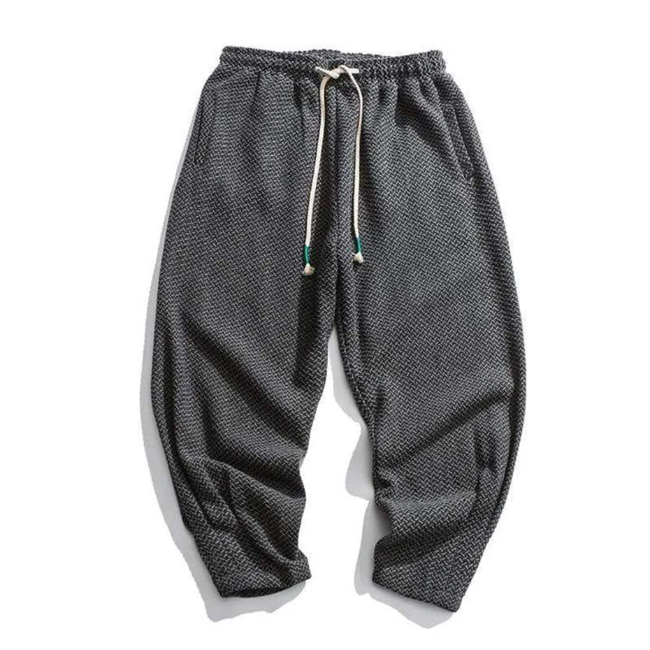 Harem Pants Men Thick Warm Autumn Winter Loose Casual Pants Oversized Streetwear Fashion Hip Hop Sweatpants Pencil Trousers 6