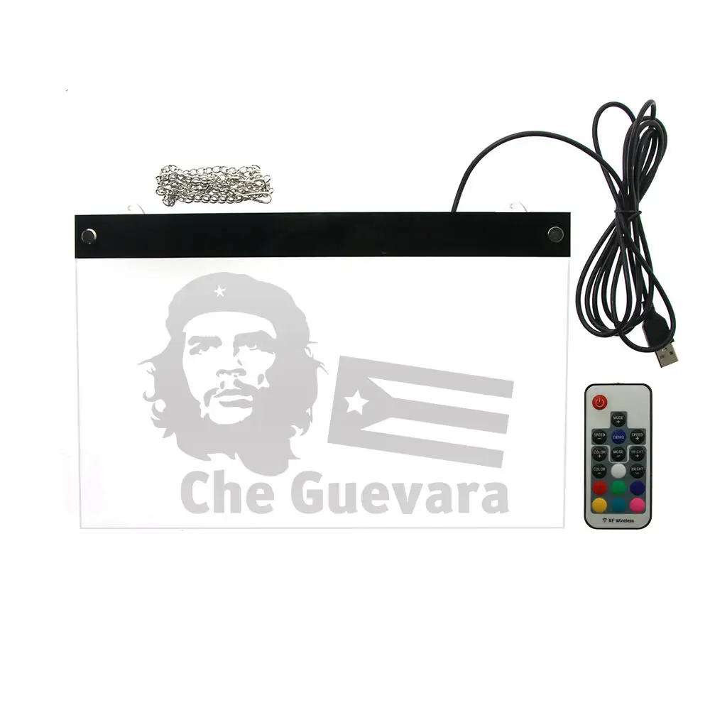 Che Guevara Argentine Marxist революционный светодиодный настенный неоновый знак Ernesto Guevara de la Serna Doctor Сувенирный настенный светильник