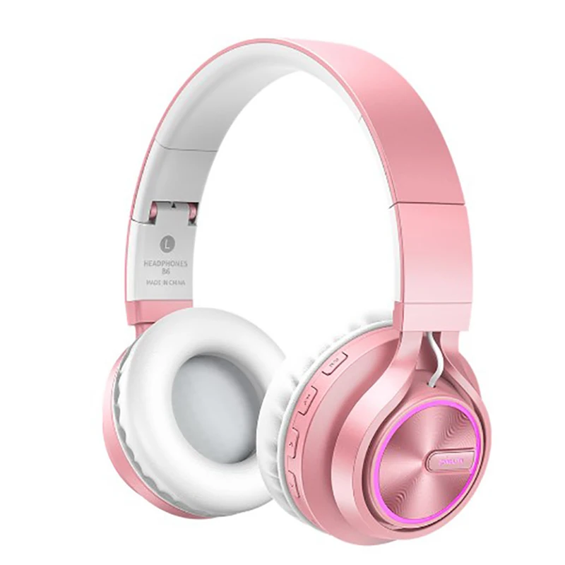 Smart Bluetooth headphones bass noise cancelling support memory card wireless and wired freely switched English voice prompt