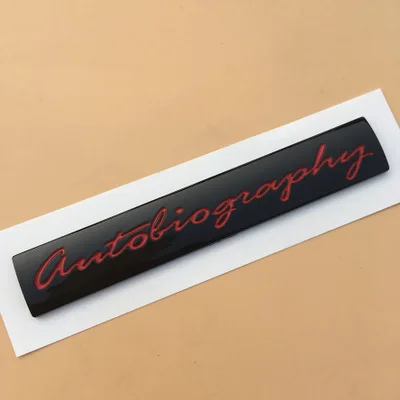 black red letters 5X 3D ABS автобиография автомобиля стикер эмблема авто значок наклейка для Land Rover Ranger Rover Sport freelander Evoque Supercharged - Название цвета: black red letters