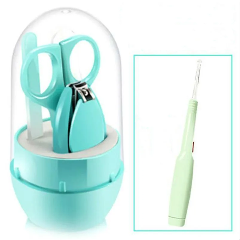 light ear scoop j63 Набор ножниц для ухода за ногтями для новорожденных и детей младшего возраста, предметы для ухода за детьми, нож для безопасности, защита мяса - Цвет: light ear scoop j63