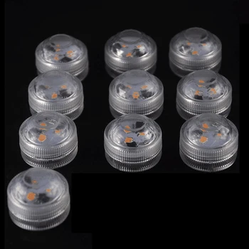 

10pcs Color Changing Waterproof Underwater Led Decorative Light Fish Tank Aquarium Diving Lamp Electronic Candle Light