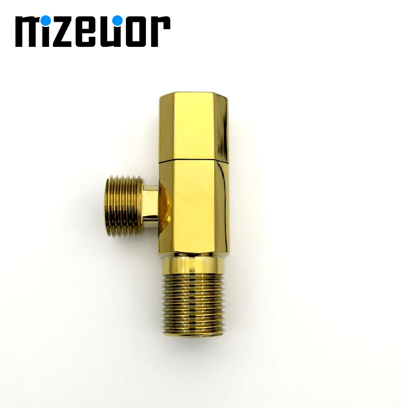 

Латунный хромированный клапан для горячей и холодной воды, 3-ходовой клапан регулировки потока G1/2, угловой клапан для ванной