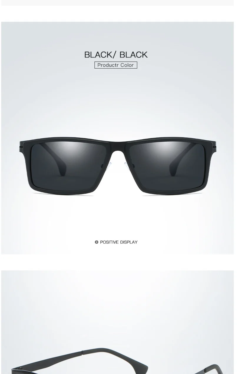 Q·VISELD Polarized Sunglasses Men Square Mirror Metal Sun Glasses Fashion Classic UV400 High Quality Driving Sunglass