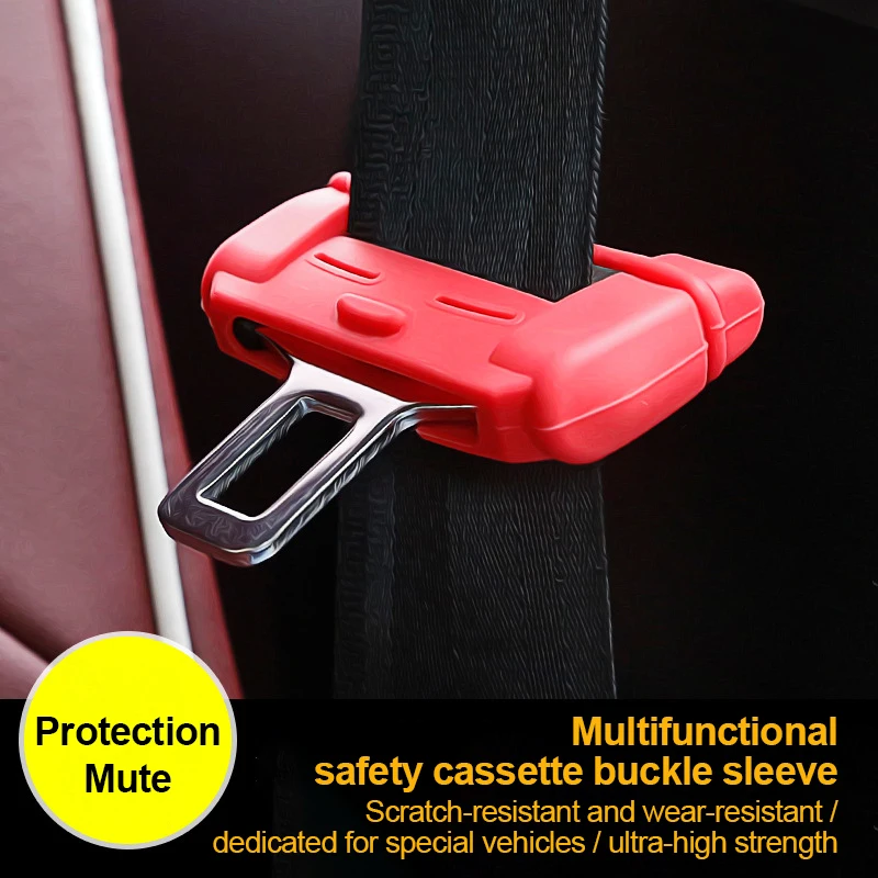 Universal Auto Interior Saft Tool Seat Belt Buckle Cover Silicone Anti
