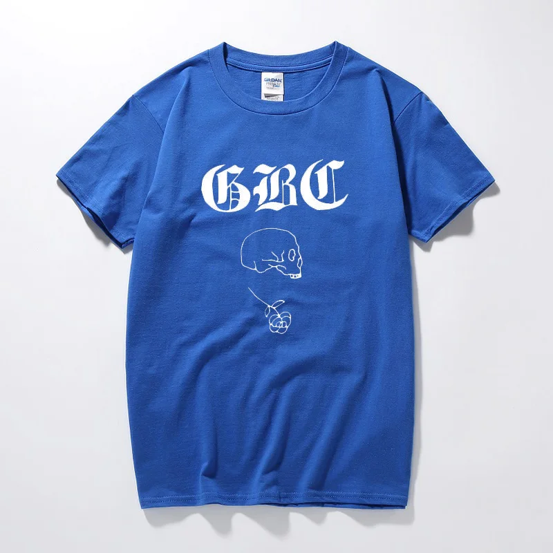 Синий Goth Boi Clique Boy Gbc Lil Peep Футболка Топ летний Camisetas Hombre уличная мода хлопок короткий рукав Футболка Homme - Цвет: Синий