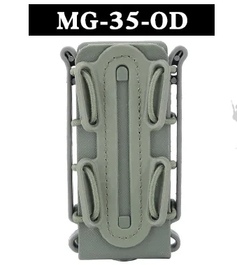 MG-35-OD Тактический Подсумок для журналов 5,56/7,62 9 мм Molle Pistol военный мягкий чехол с зажимом для ремня кобура с магазином molle Pouch - Цвет: MG-35-OD