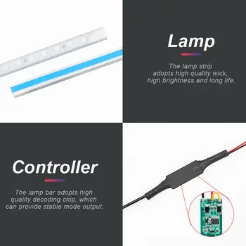 

Car Door Opened Door Warning Light Signal 4PCS Strip Lights High Quality