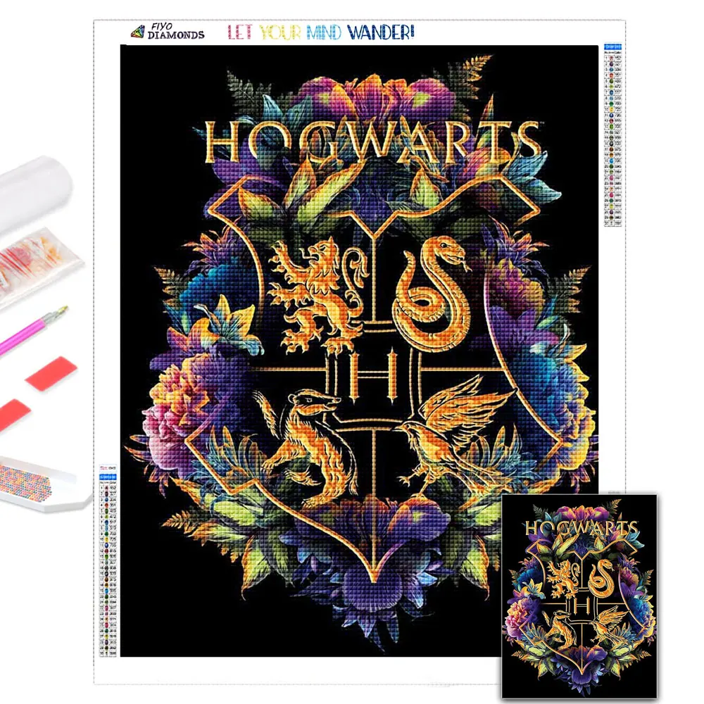 5D Diamond Painting Harry Icon Embroidery Mosaic Cartoon Picture Cross Stitch Kits Home Decoration Art pintura diamante | Дом и сад