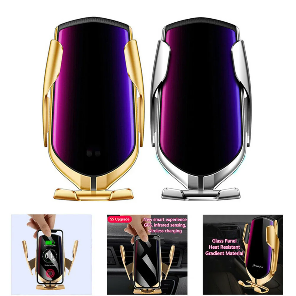 

Hot Car Wireless Charger Suction Cup Bracket Intelligent Induction Car Bracket for 4 Inch to 6.5 Inch Screen Model L99