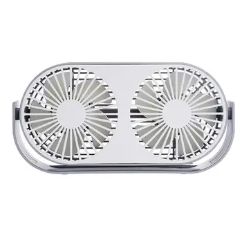 

Summer USB Cooling Fan Double-head Desktop Fan 360 Degree Rotation Adjustable Angle Portable Fan with Aromatherapy