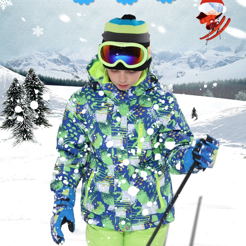 

2019 New Kids Ski Suit Brands Winter High Quality Warm Waterproof Windproof Clothes Snow Pants and Jacket Skiing