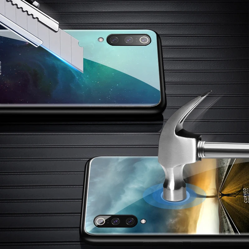 Чехол для Xiaomi mi 9 9SE 8 SE Lite 8X CC9 A3 mi x 2s A2 Red mi Note 8 7 Pro Чехол из закаленного стекла для Xiaomi mi 9 Защита от падения
