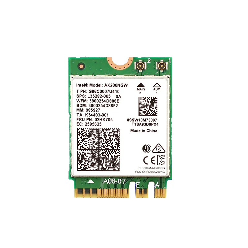 Беспроводная-AC AX200 802.11ac/ax 2400 Мбит/с настольная PCI-E 1X wifi карта для Intel AX200NGW адаптер+ Bluetooth 5,0 Mu-mimo